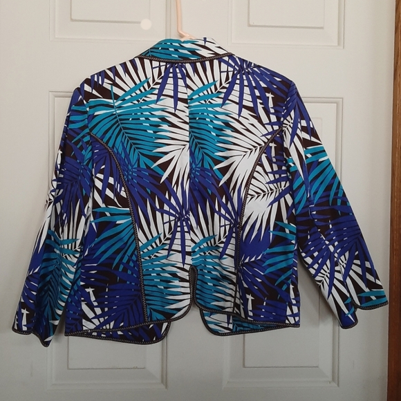 Ruby Rd. blue & white blazer - Picture 2 of 2